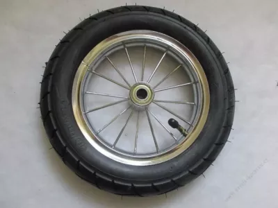 Kolečko ke kočárku kovové nafukovací 10" - s ložiskem.