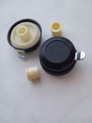 Střed kolečka + pouzdro - ø 10 mm.