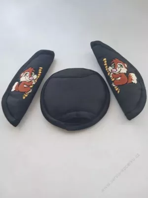 Souprava - chránič bezpečnostních pásů VEVERKA.