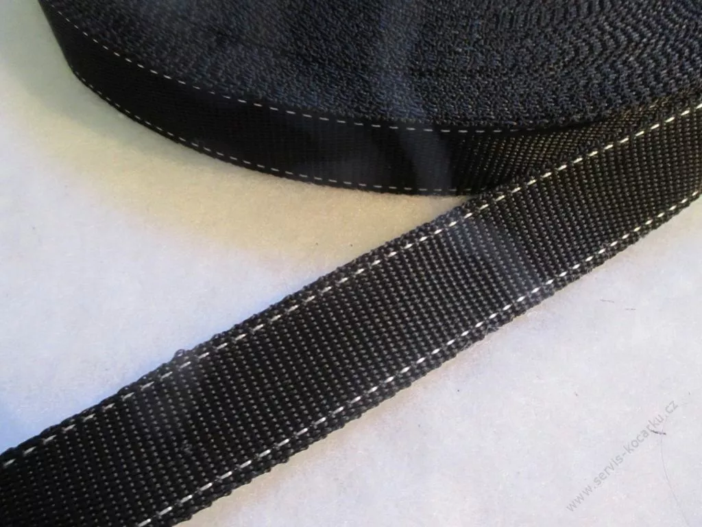 Popruh na bezpečnostní pás š. 30 mm - dvoubarevný.