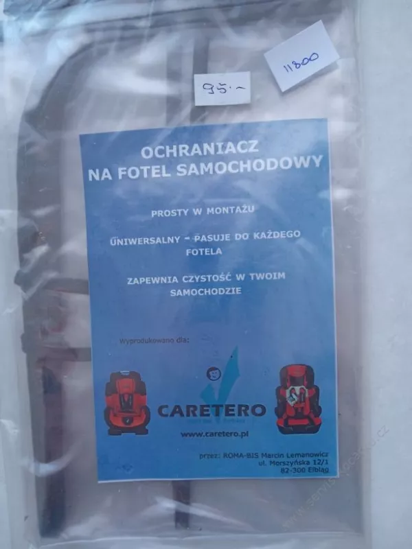 Chránič sedadla v autě.