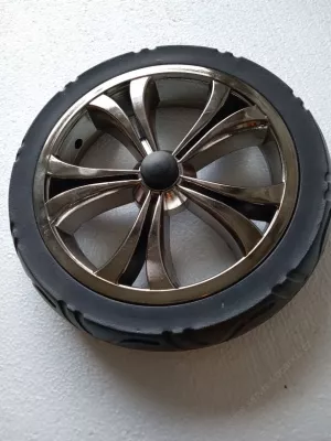 Kolečko pěna 12" černý chrom.