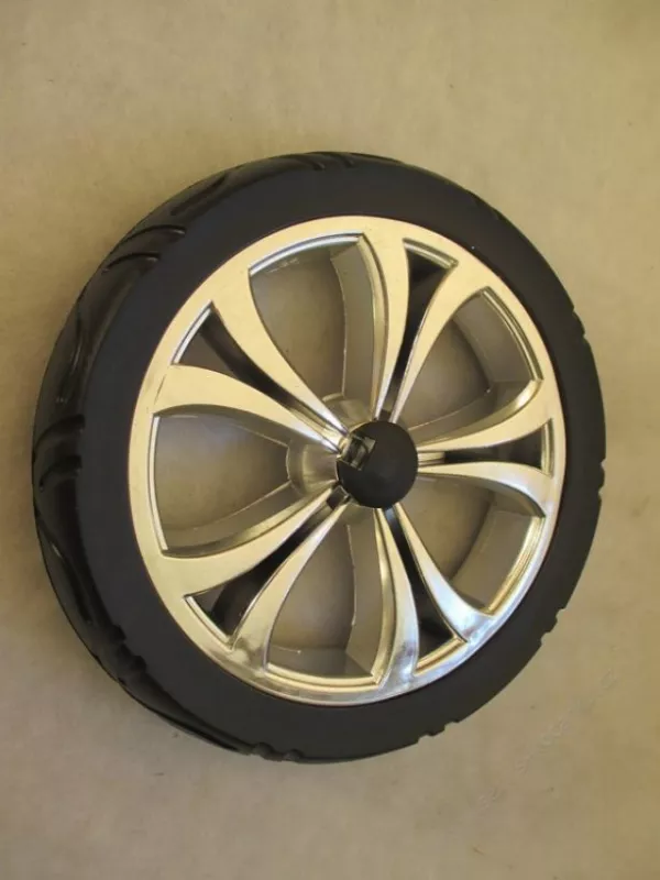 Kolečko pěna 12" chrom.