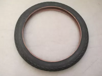 Plášť kolečka 14 x 1 3/8 x 1 5/8 - šedý.